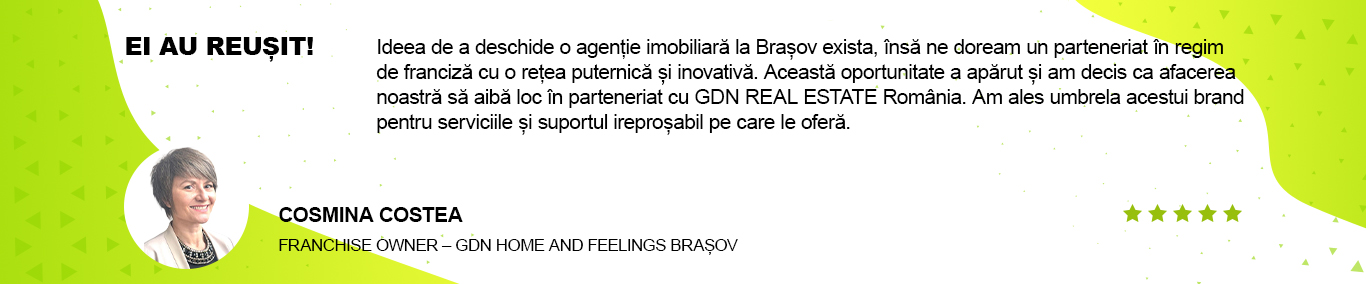 Cosmina Costea, Franchise Owner – GDN Home and Feelings Brașov